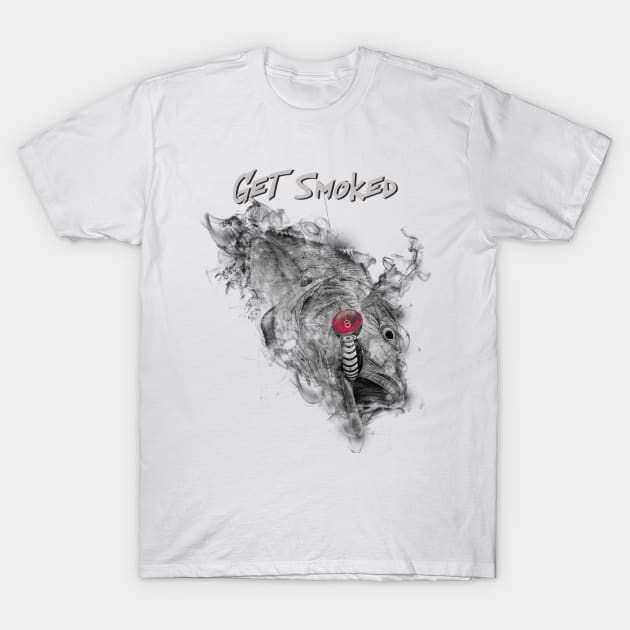 get smoked front print T-Shirt by Art by Paul